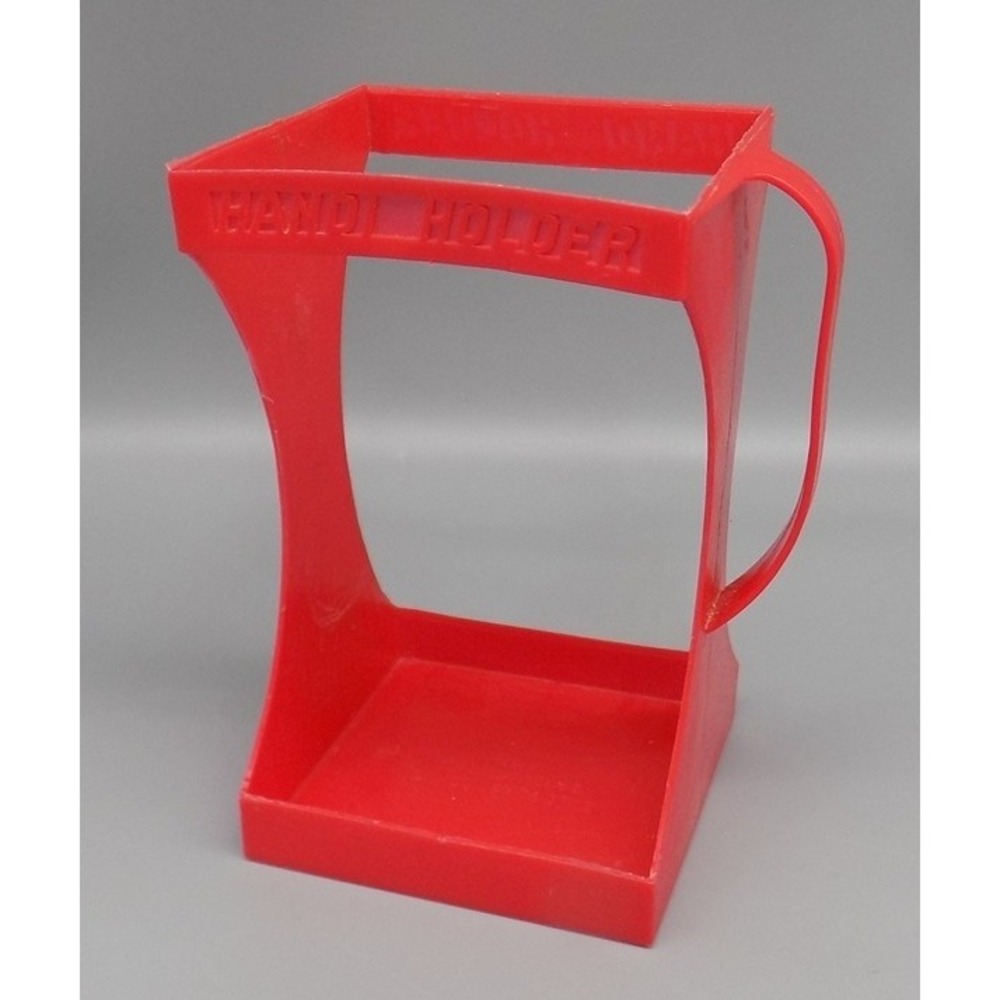 Vintage Milk Carton Handi Holder Red Evlo Plastics Sandusky Ohio